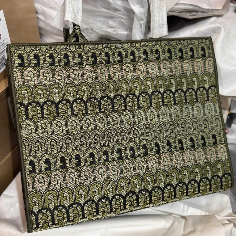 Furla Atena Green High Quality Tote Bags