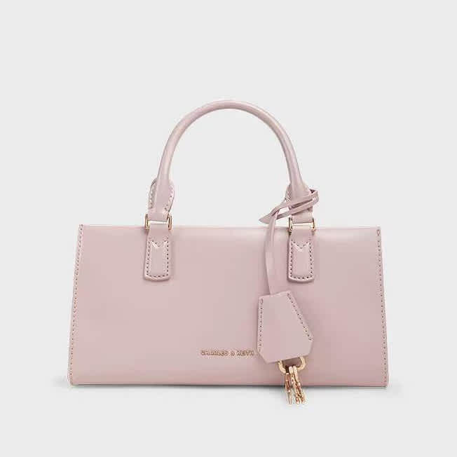 Charles & Keith Kerry Mini Shape Pink Tote Bag