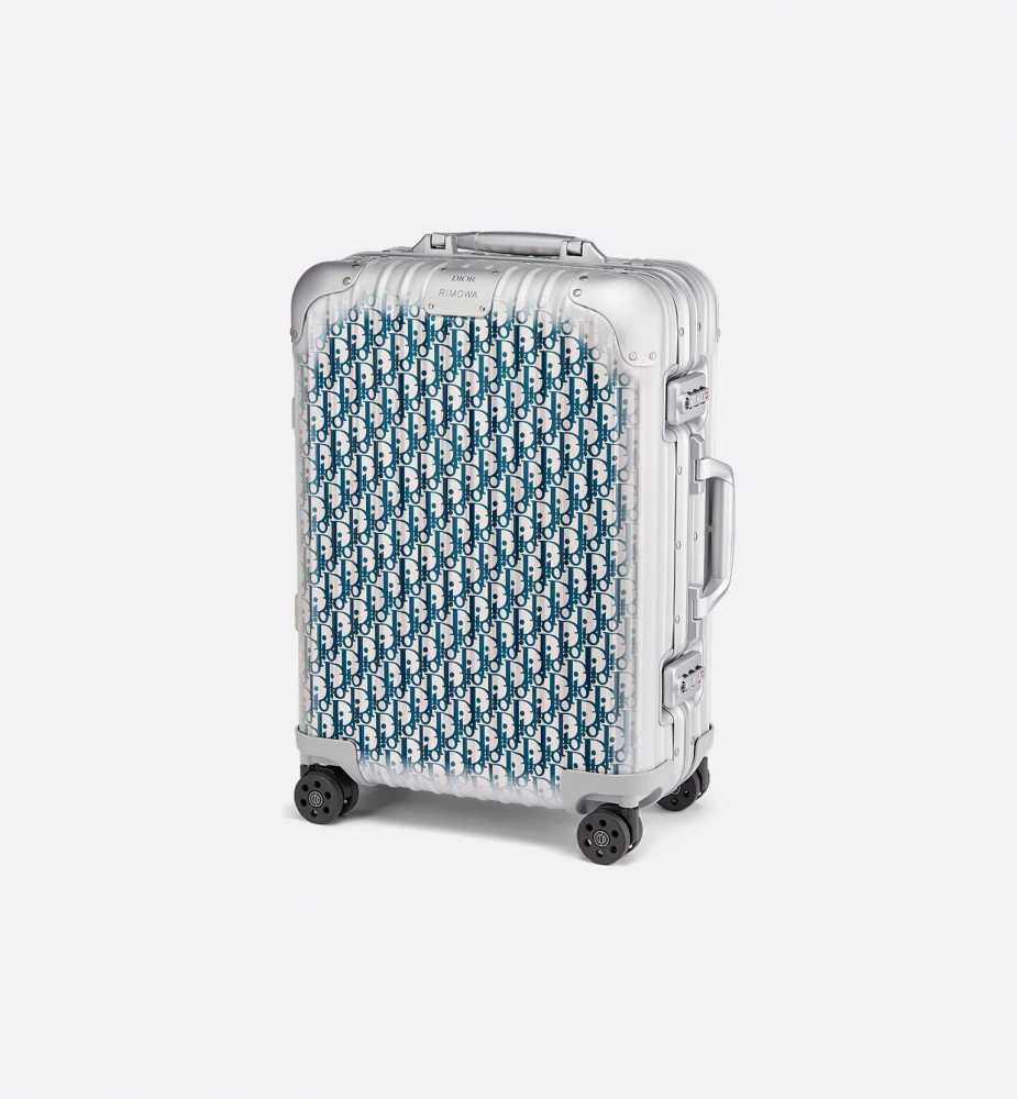 Dior & Rimowa blue Premium Cabin Trolley Bag-1