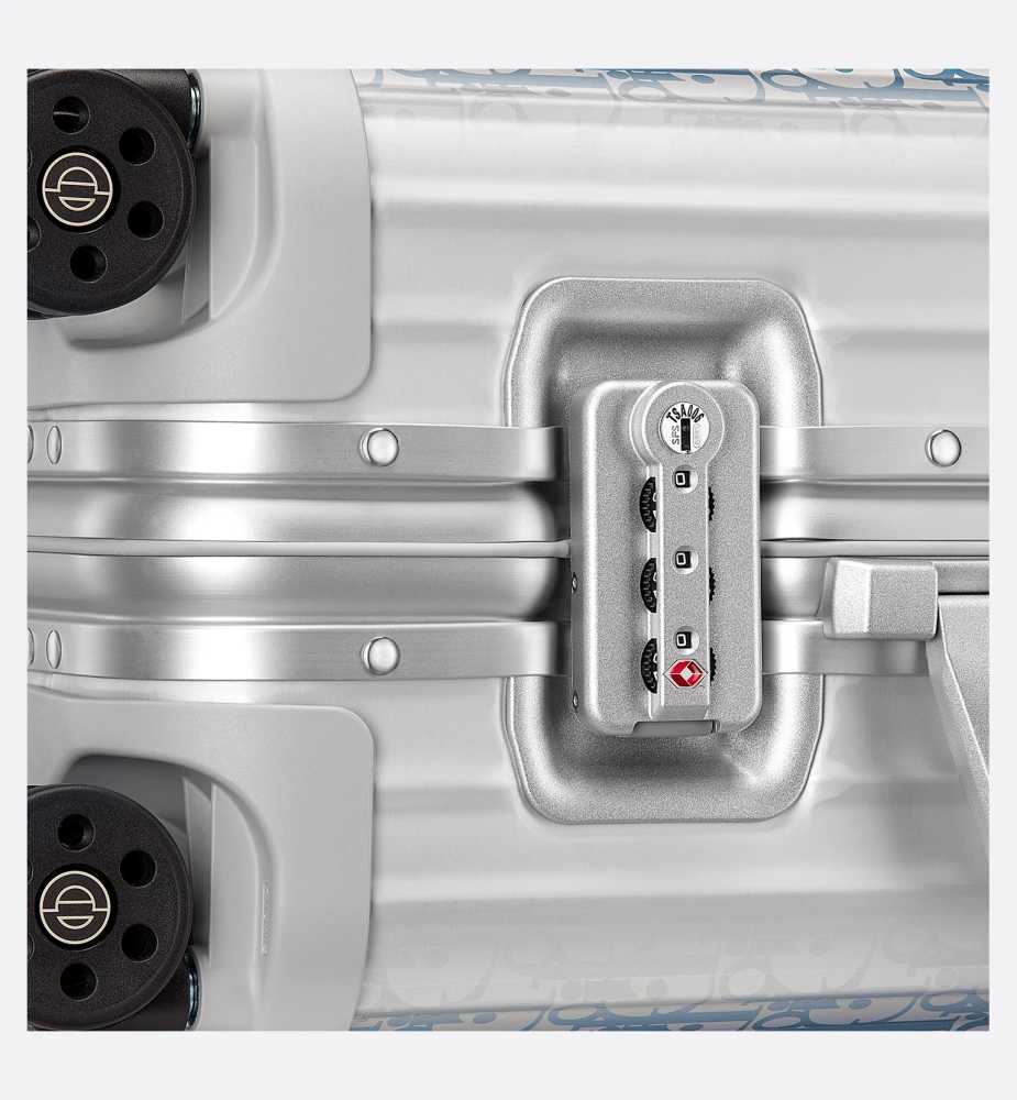 Dior & Rimowa blue Premium Cabin Trolley Bag-4