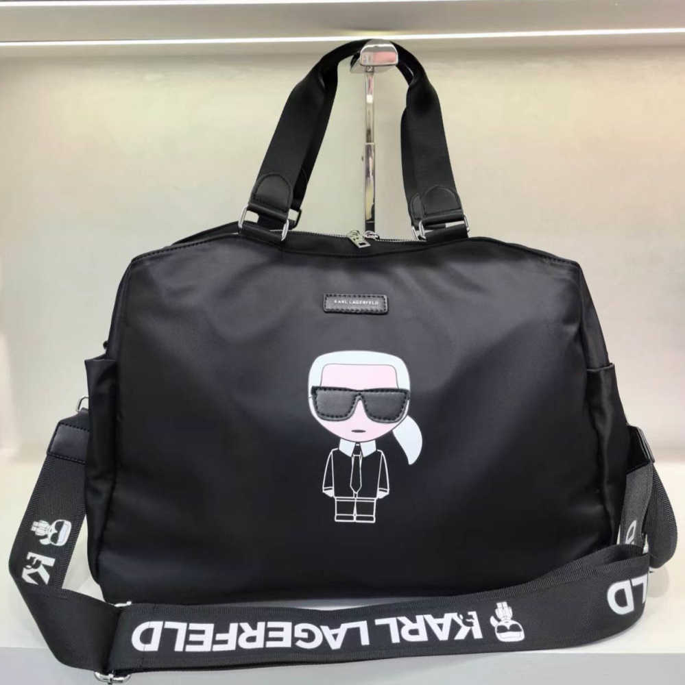 Karl Lagerfeld Black Duffle Bag