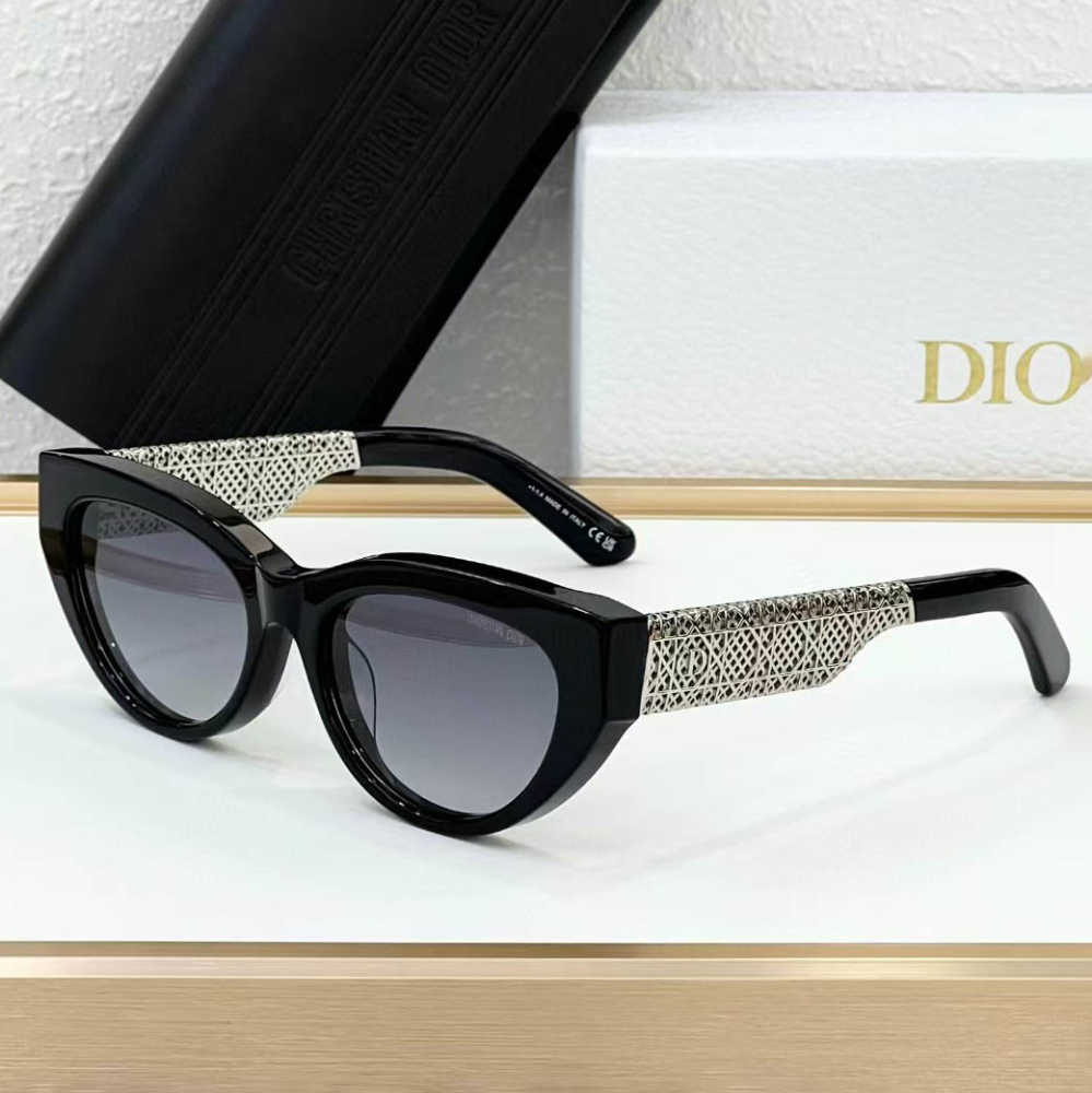 Dior Black & Silver Luxury Sunglasses