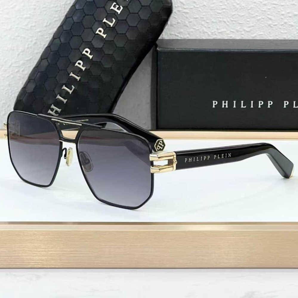 Philipp Plein Grey Luxury Sunglasses