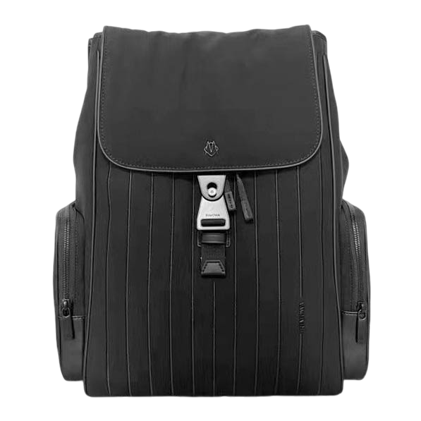 Rimowa Never Still Canvas Flap Black Large Backpack | Voguemine