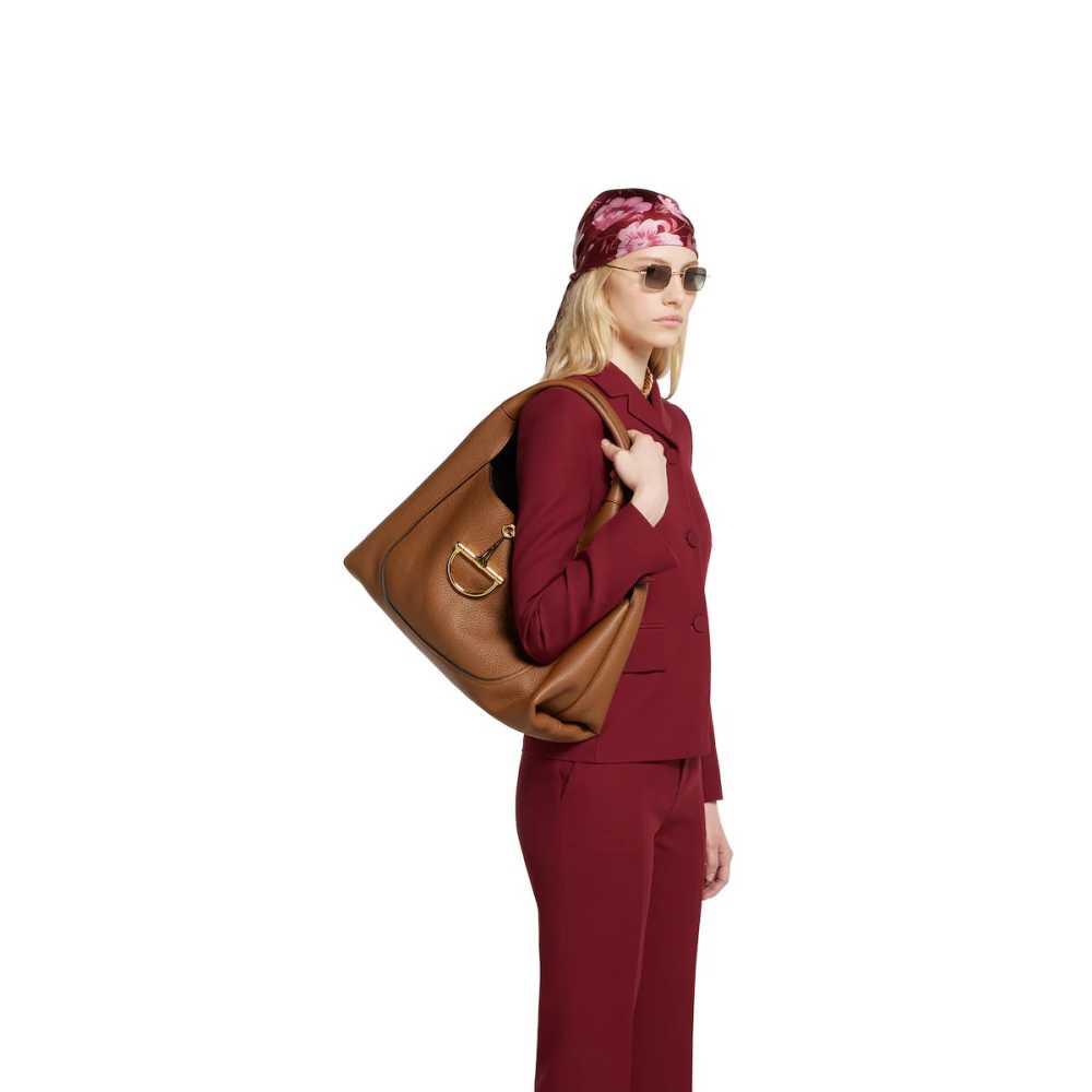 Gucci Softbit Maxi Brown Shoulder Bag-4