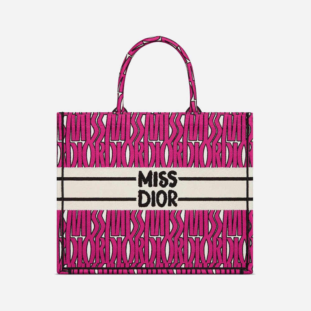 Buy Miss Dior Book Pink Tote Bag Online - Vogue Mine