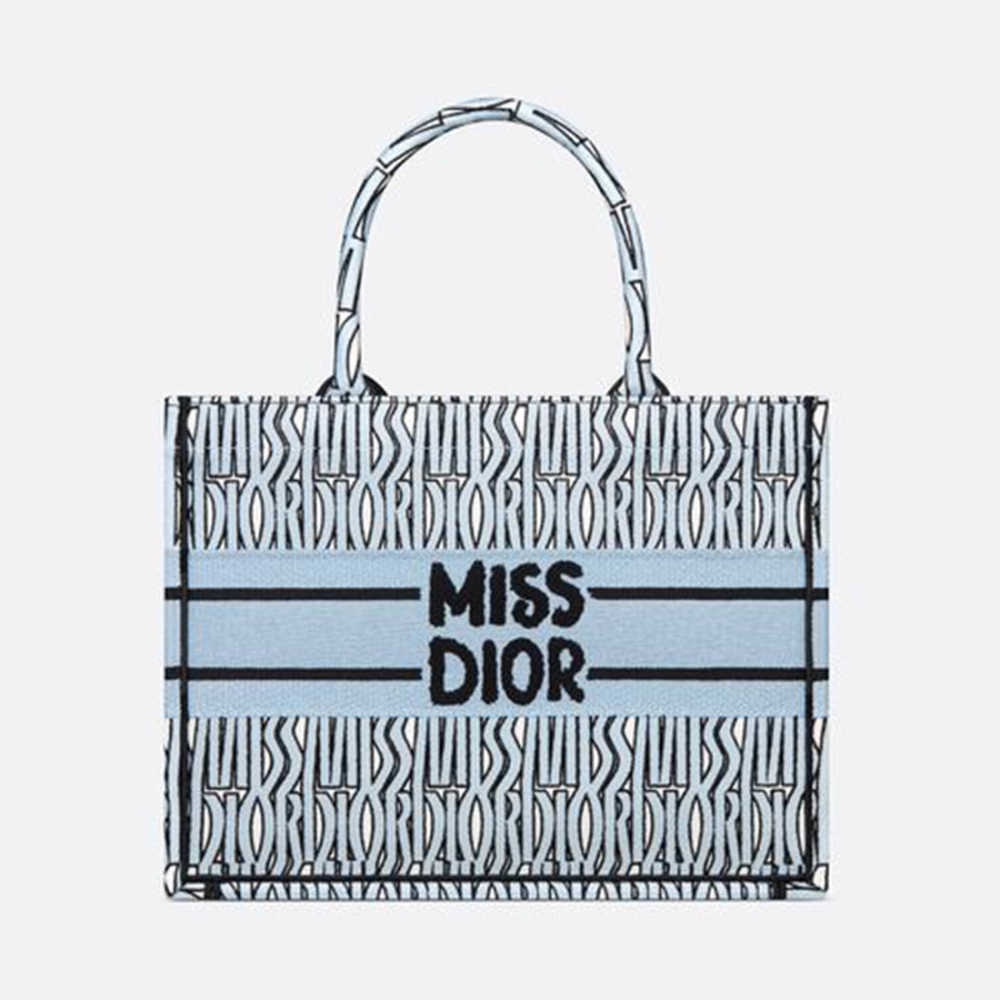 Miss Dior Book Blue Tote Bag