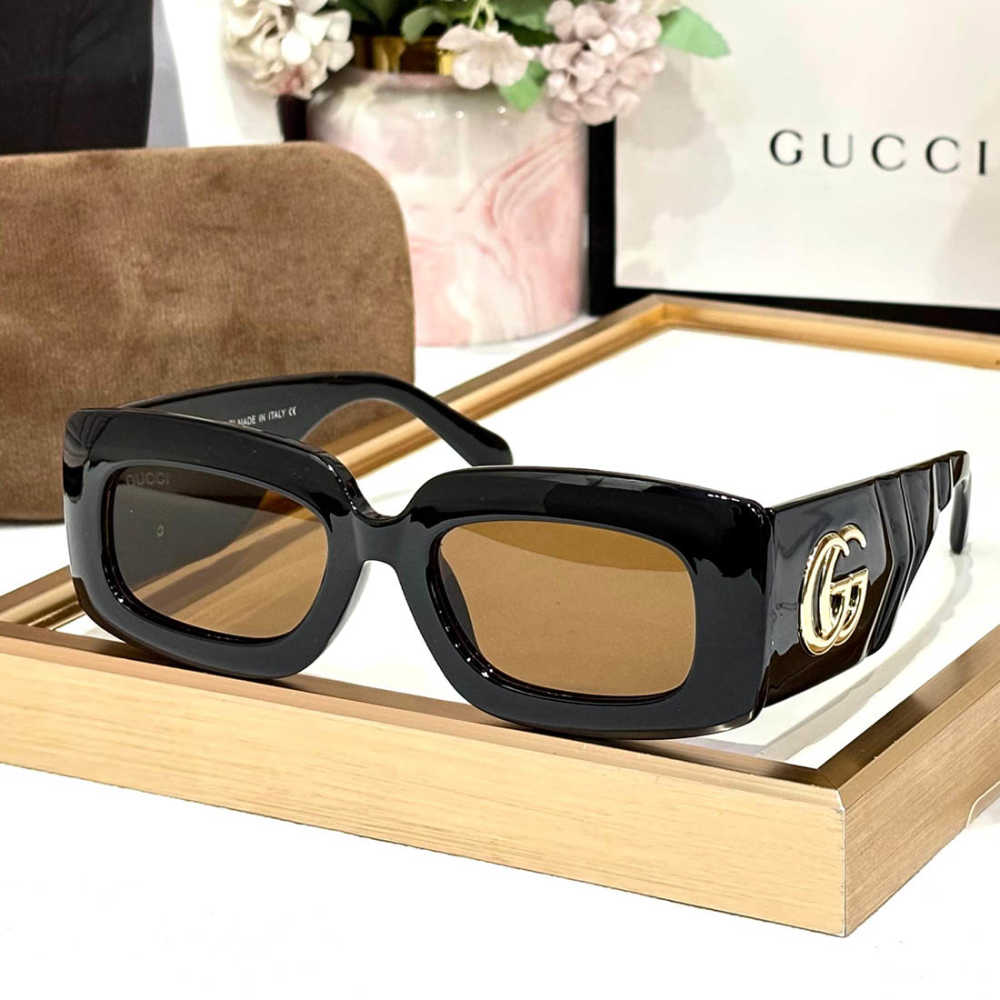 Gucci Black & Brown Premium Women's Sunglasses