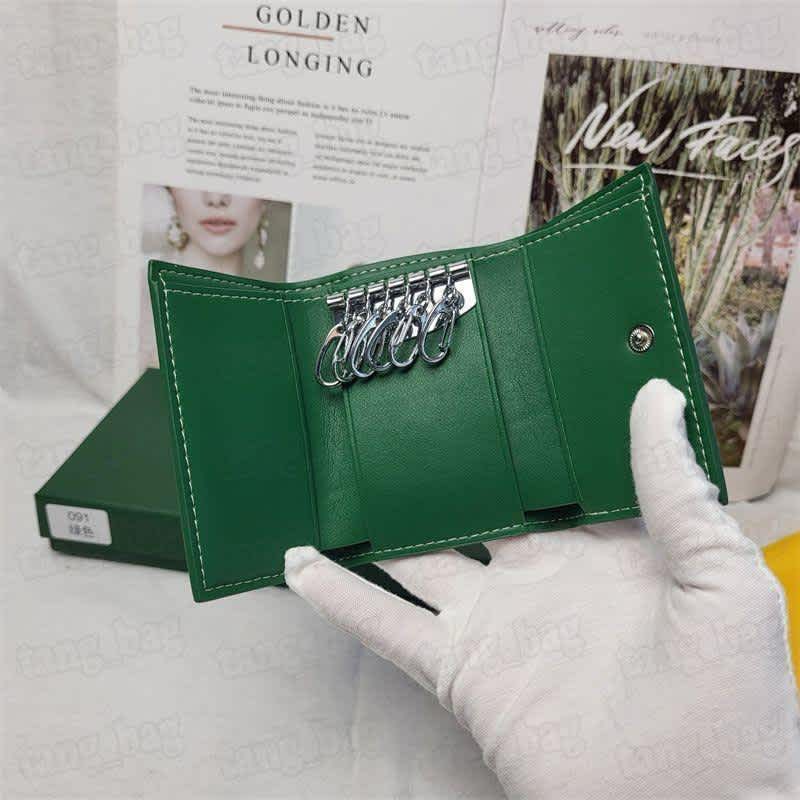 Goyard Green Premium Key Holder Wallet-4