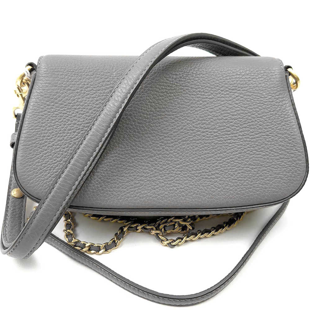 Tory Burch Britten Convertible Grey Crossbody Bag-thumb-3