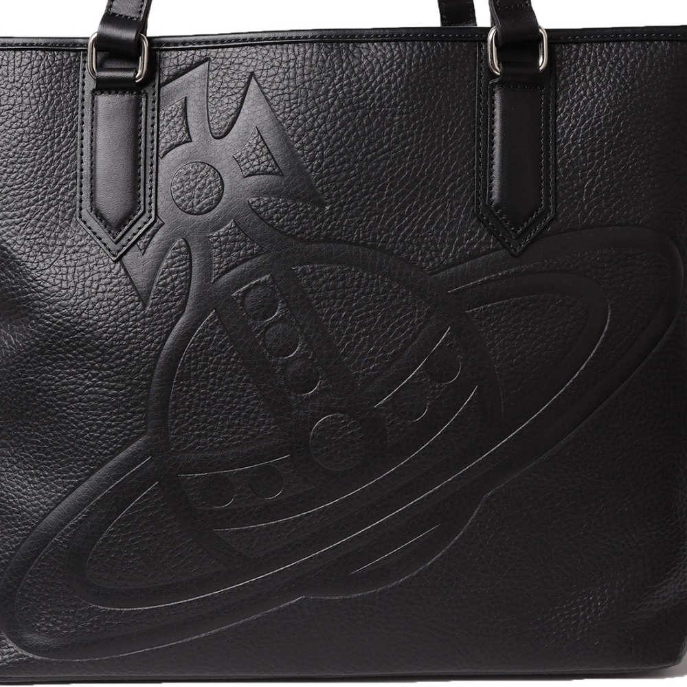 Vivienne Westwood hamilton トートバッグ Vivienne Westwood Hamilton Tote Bag Orb Logo Leather Grain