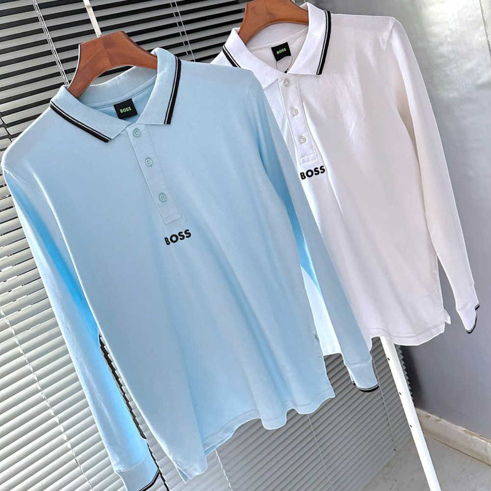 Hugo Boss Sky Blue Premium Quality Full Sleeve Tees-5