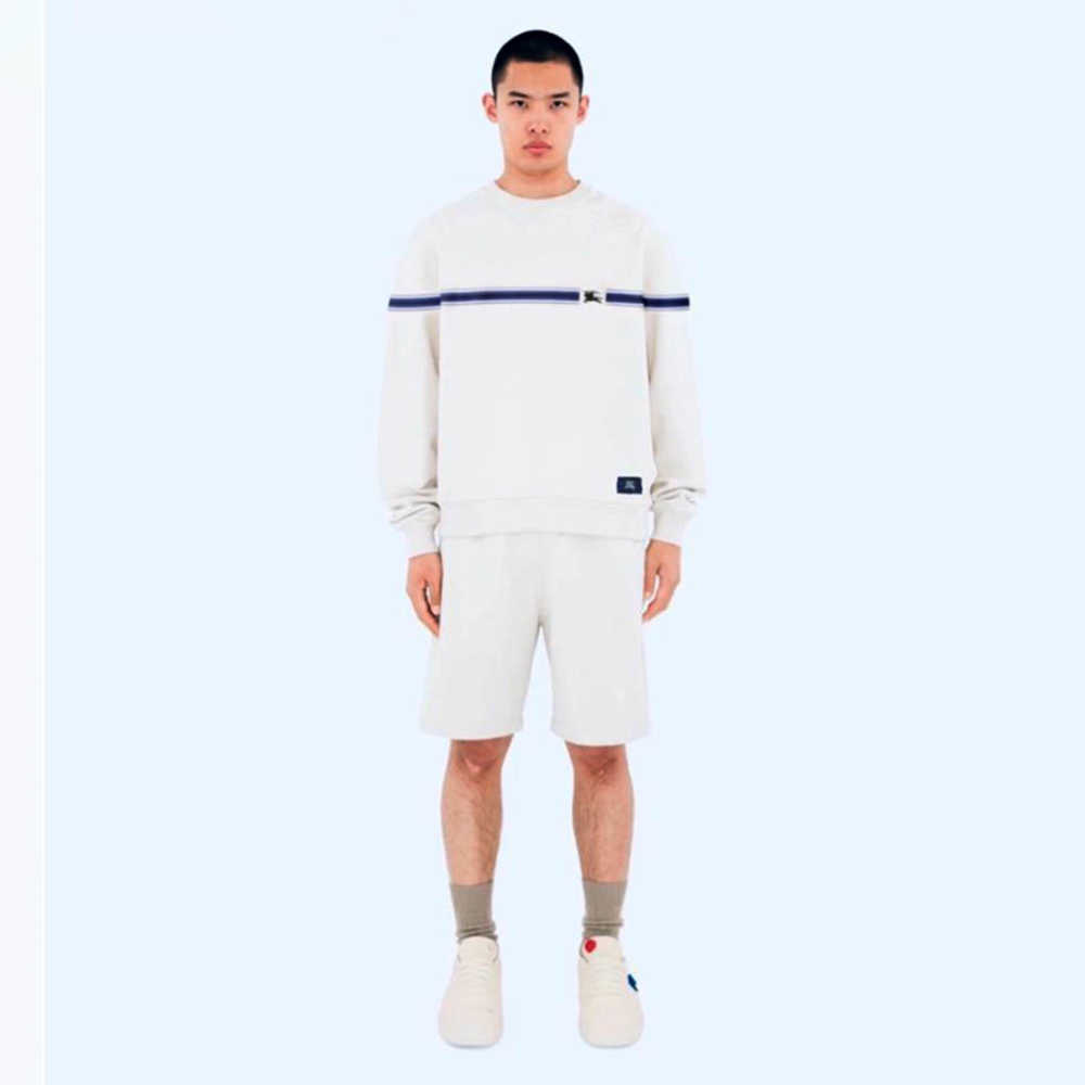 【関税&送料込】Burberry White Stretch Cotton Sweatshirt Buy Burberry White Cotton Sweatshirt - Vogue Mine