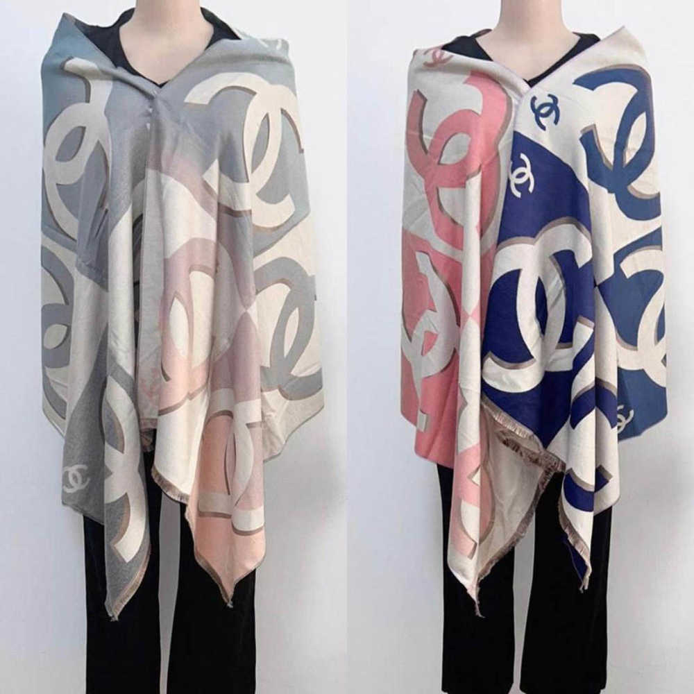 Chanel Designer Grey Woolen Stole-2