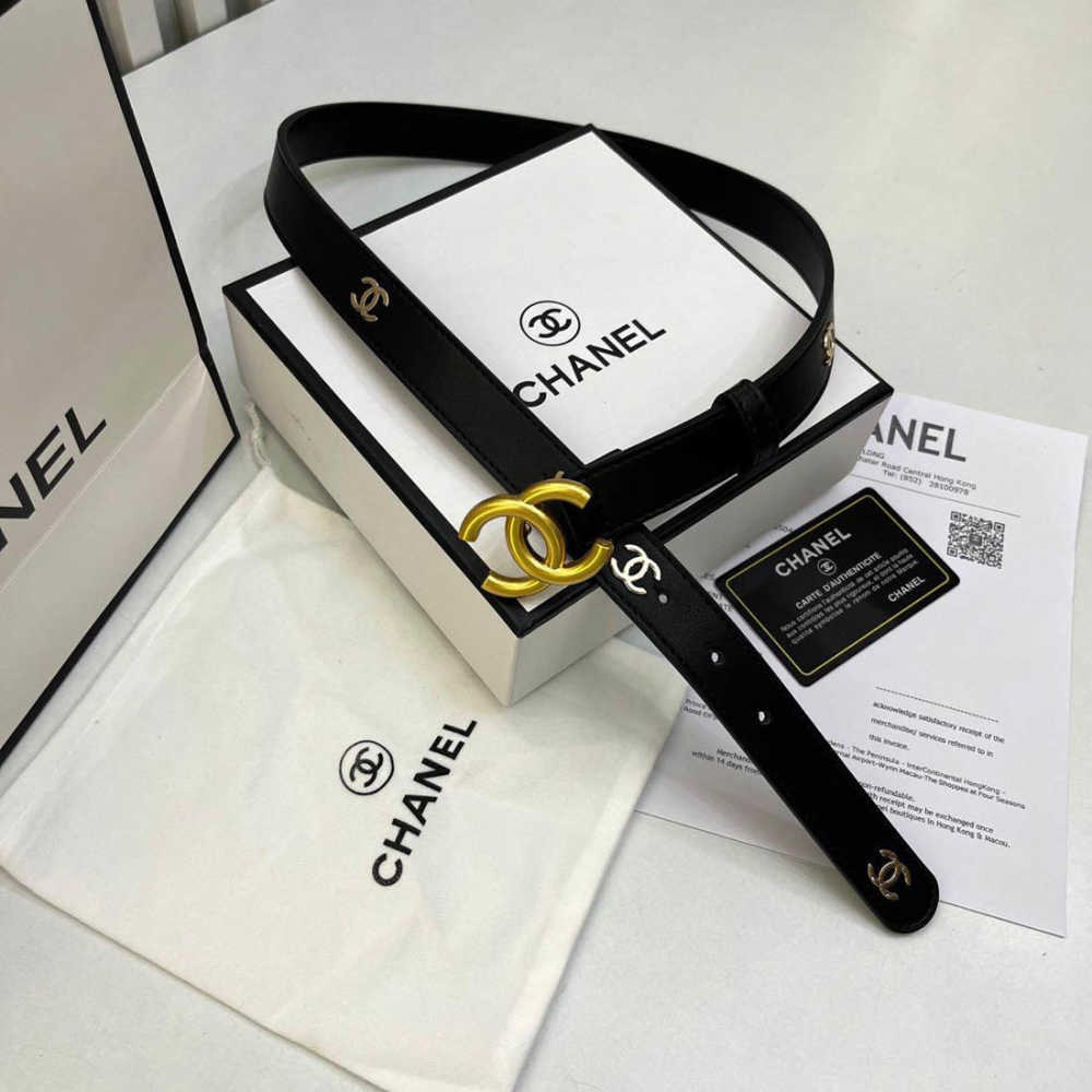 Chanel Primium Quality Black Ladies Belt