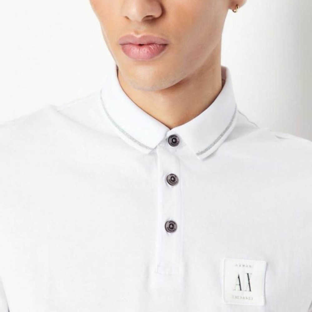 Armani Exchange White Premium Quality Polo Shirt