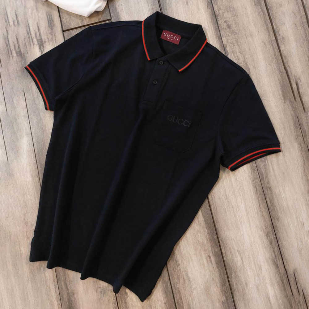 Gucci Black Premium Quality Polo T-shirt