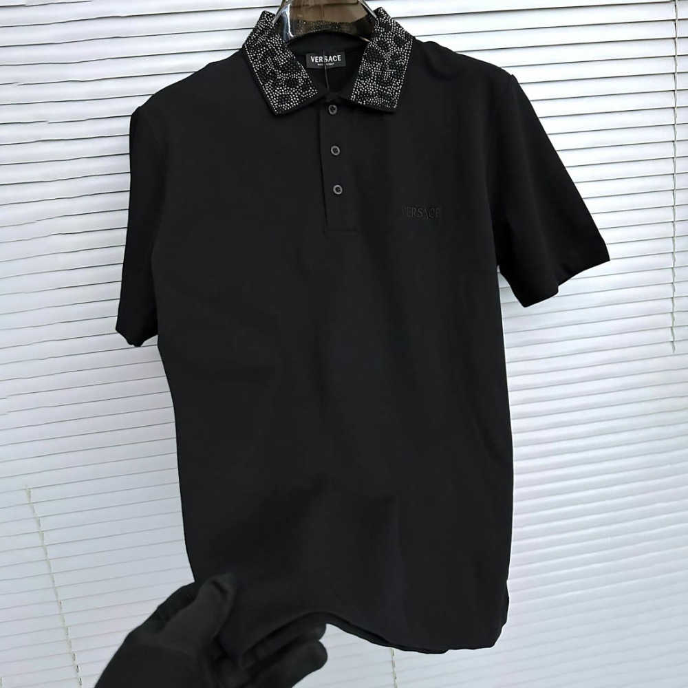Versace Black Premium Quality Polo T-shirt-thumb-0