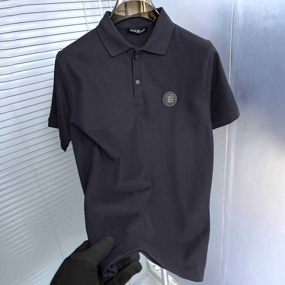 Balmain Blue Premium Quality Polo T-shirt-thumb-2