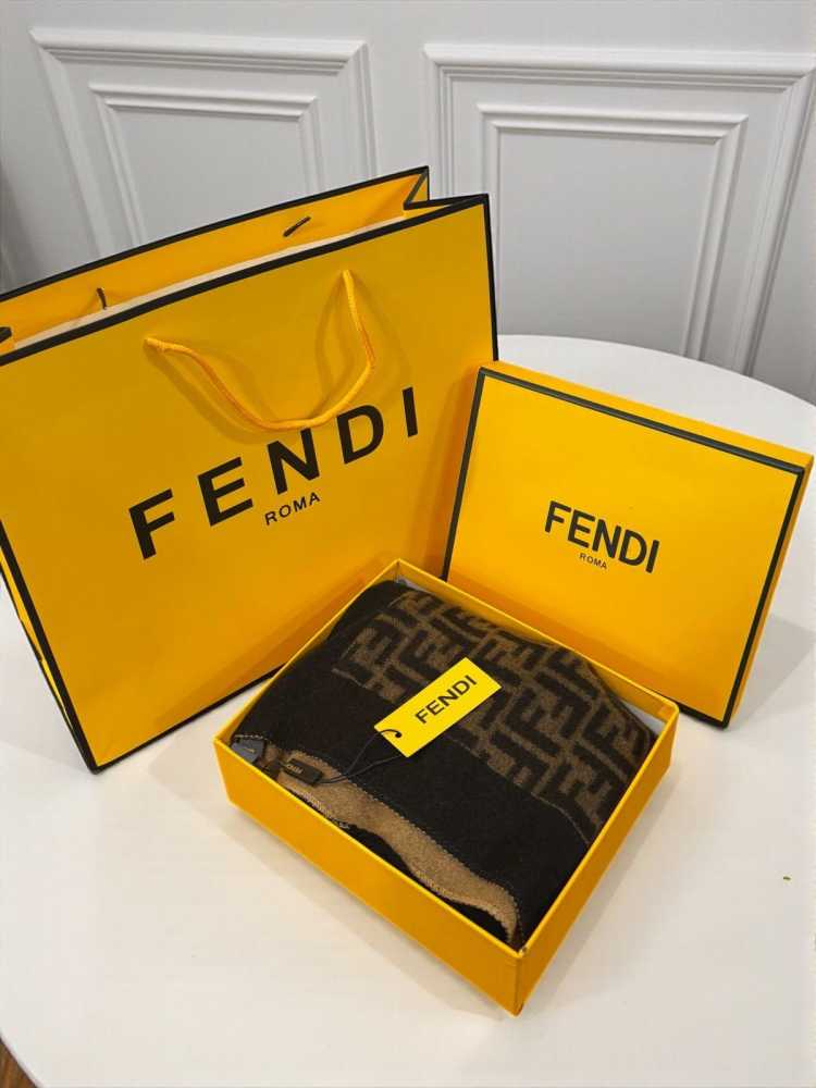 Fendi Brown Premium Quality With Pocket Stole-2