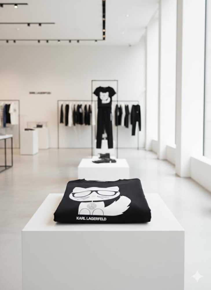 Karl Lagerfeld Black Premium Co-ord Set-3