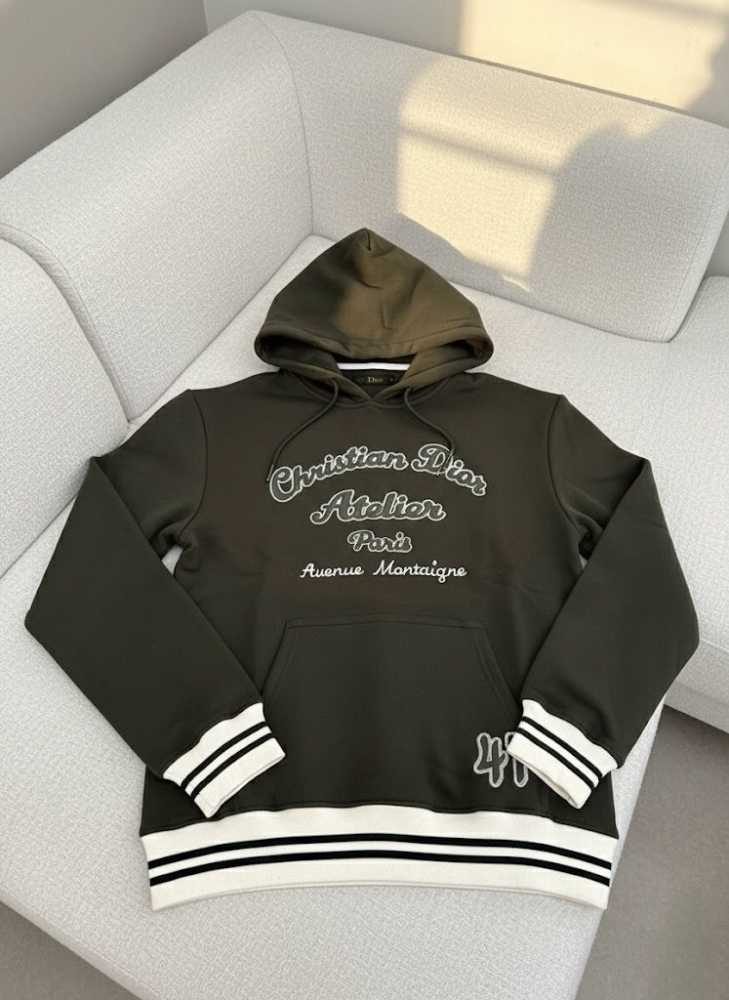 Christian Dior Dark Green Premium Quality Hoodie-3