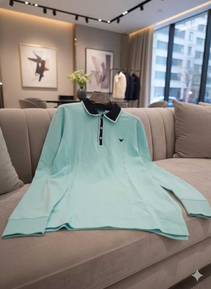 Emporio Armani Blue Premium Quality Polo-tshirt-thumb-2