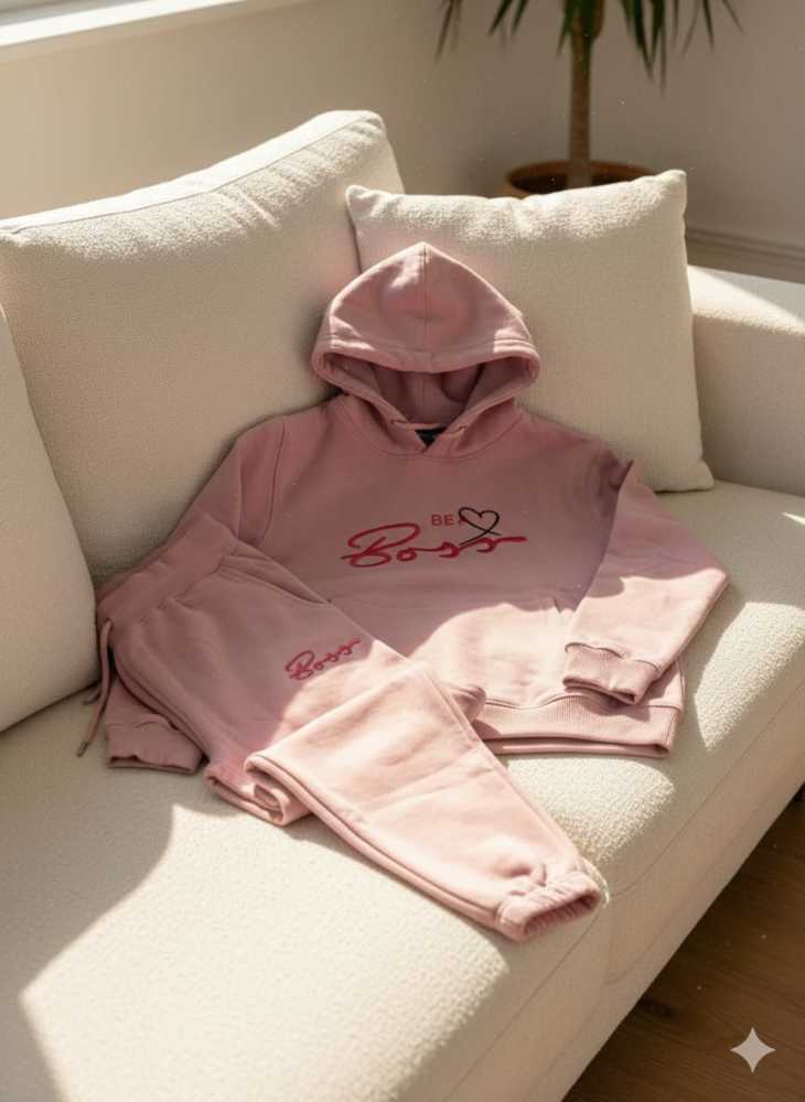 Hugo Boss Pink Premium Quality Winter Tracksuits-1