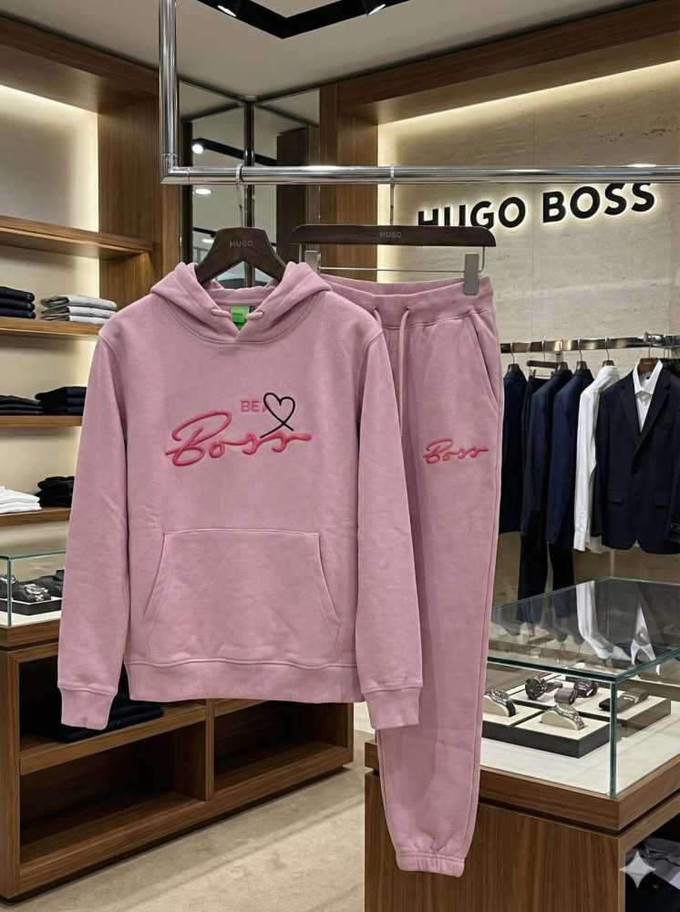 Hugo Boss Pink Premium Quality Winter Tracksuits-3