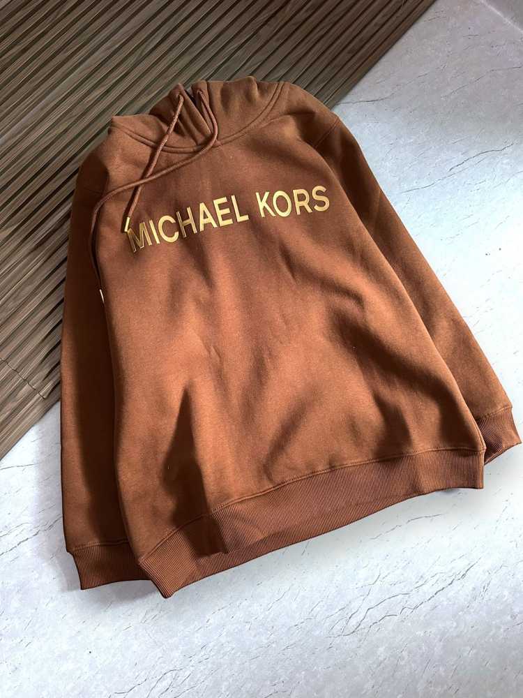 Michael Kors Brown Embroidered Women Hoodies