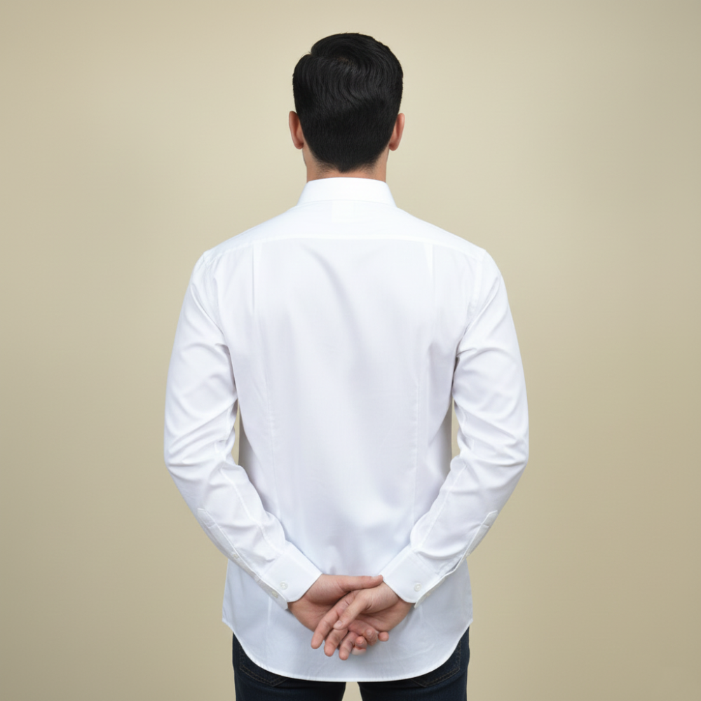 Balmain Embroidered White Premium Cotton Shirt-thumb-3