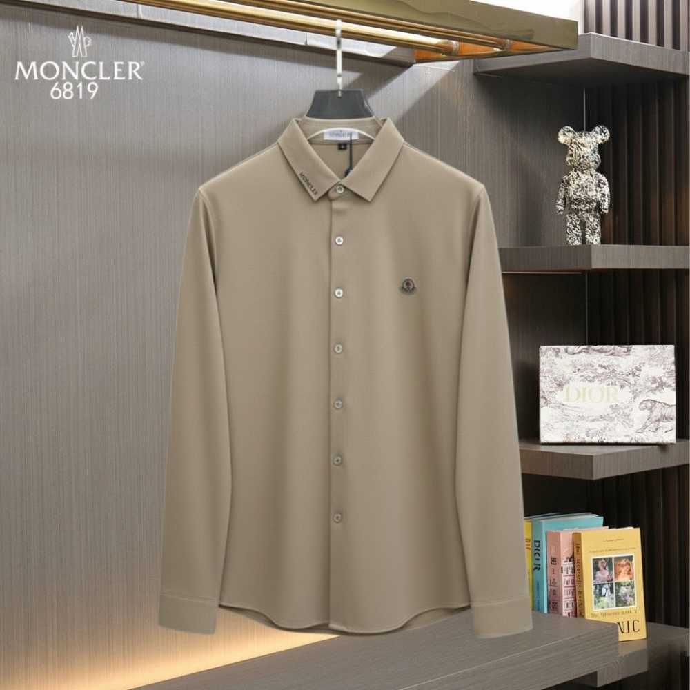 Moncler Brown Pemium Quality High End Authentic Shirt-1