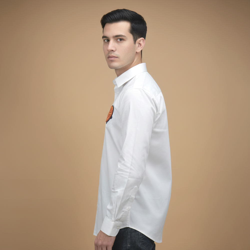 Louis Vuitton Heart Print White Premium Shirt-2