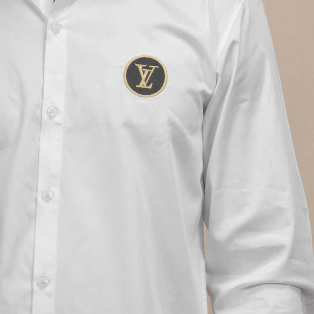 Louis Vuitton White Premium Quality Shirt-4