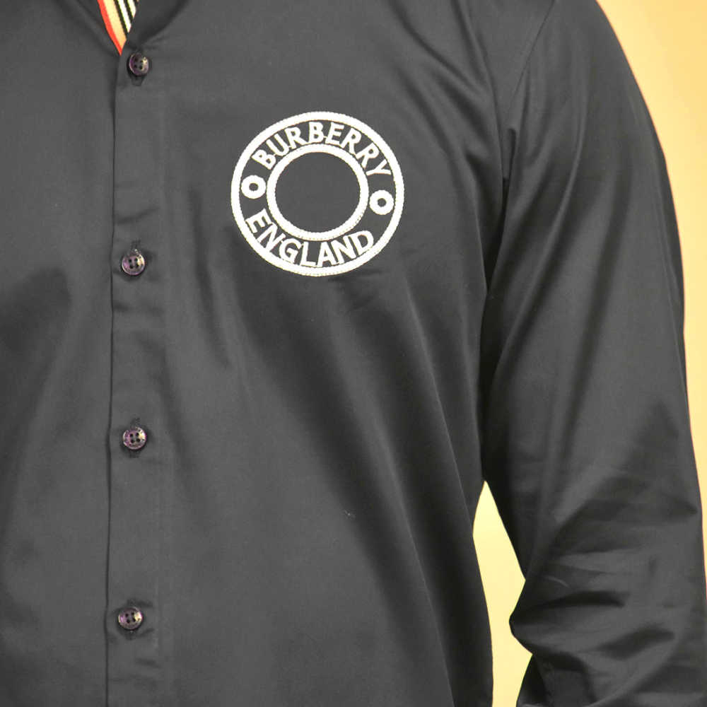 Burberry Black Premium Quality Shirt-4
