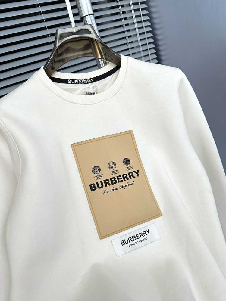 Burberry White Premium Quality Sweatshirt-thumb-3