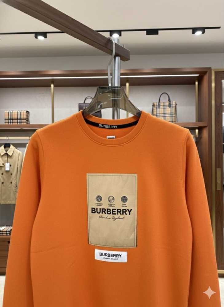Burberry Orange Premium Quality Sweatshirt-2
