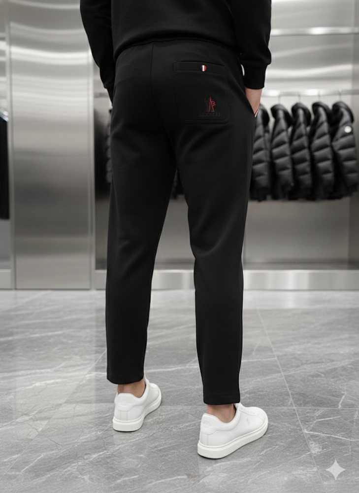 Moncler Black Premium Quality Warm Track Pant-thumb-4