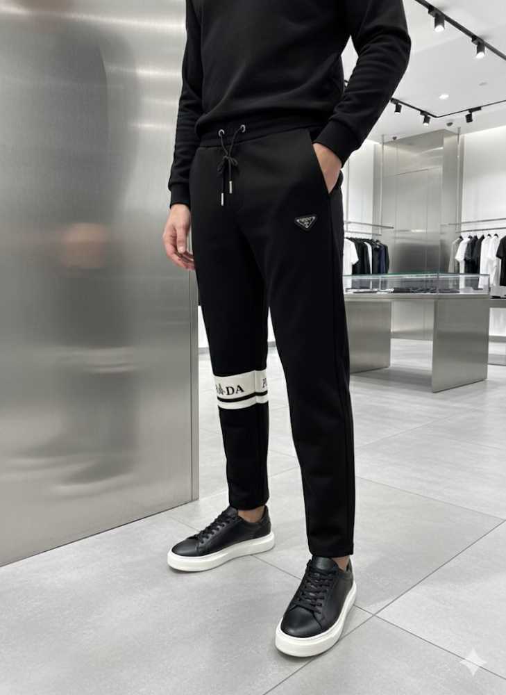 Prada Black Premium Quality Warm Track Pant-thumb-2