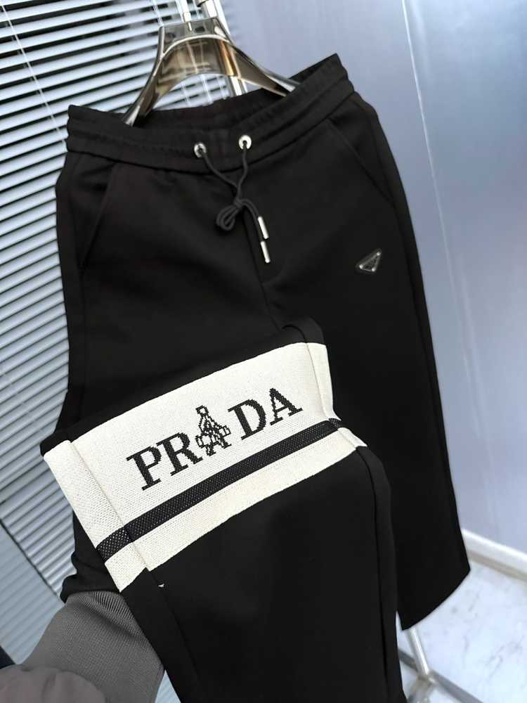 Prada Black Premium Quality Warm Track Pant-thumb-5