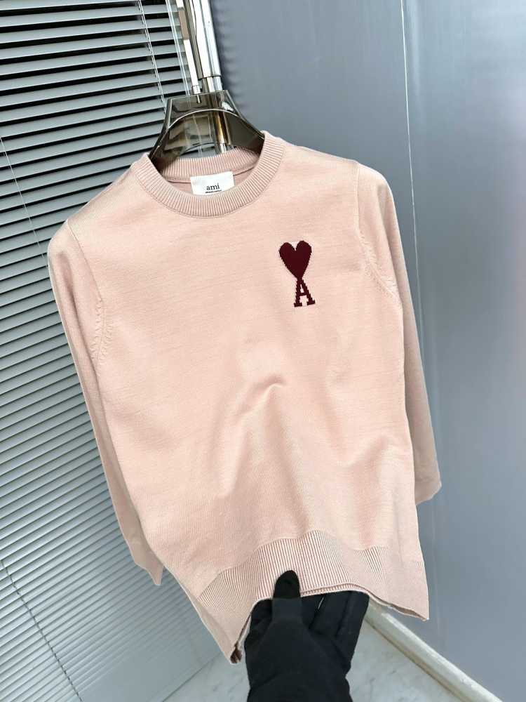 Ami Pink Premium Quality Sweatshirt-thumb-1