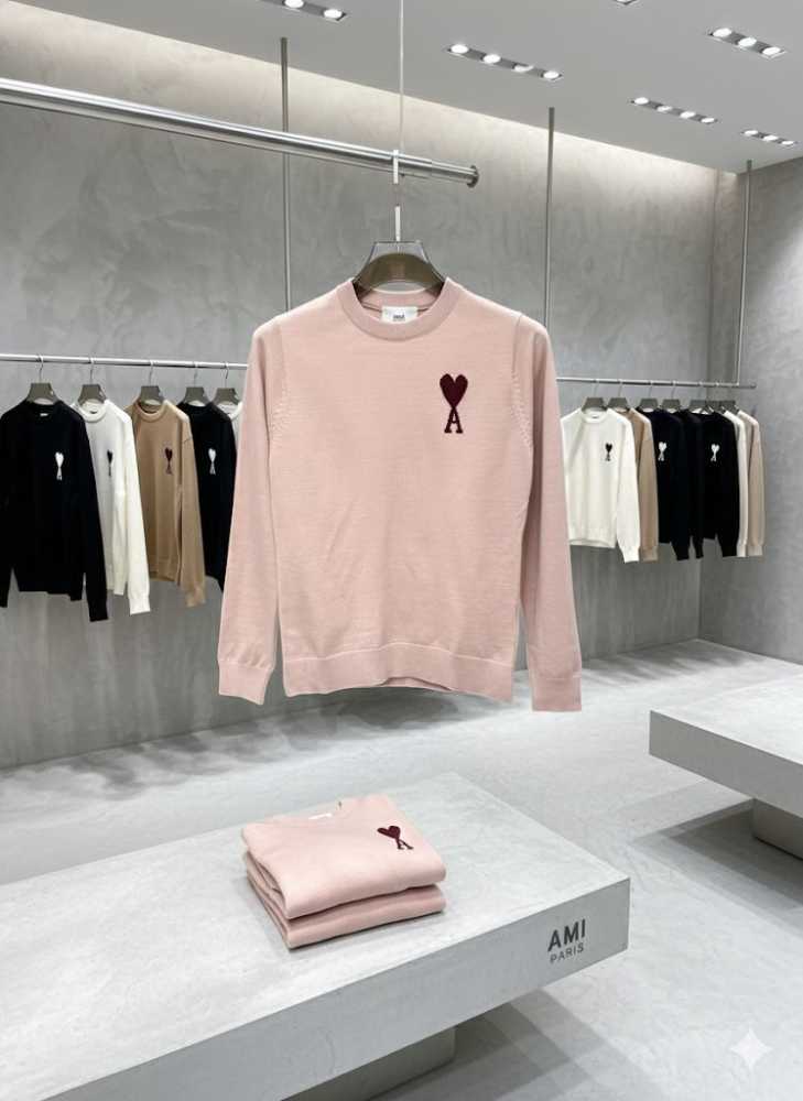 Ami Pink Premium Quality Sweatshirt-thumb-2
