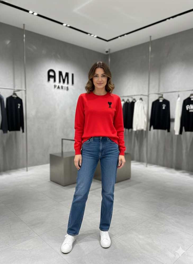 Ami Red Premium Quality Sweatshirt