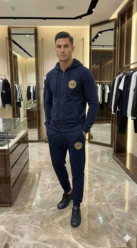 Balmain Blue Premium Quality high End Authentic Track Suit