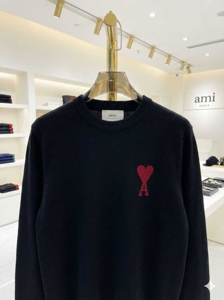 Ami Paris Black Premium Quality Luxury Sweatshirt-thumb-1