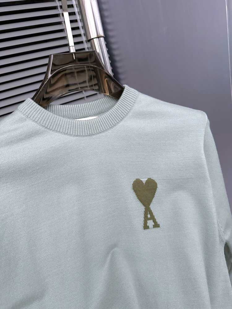 Ami Paris Sky Blue Premium Quality Luxury Sweatshirt-thumb-2