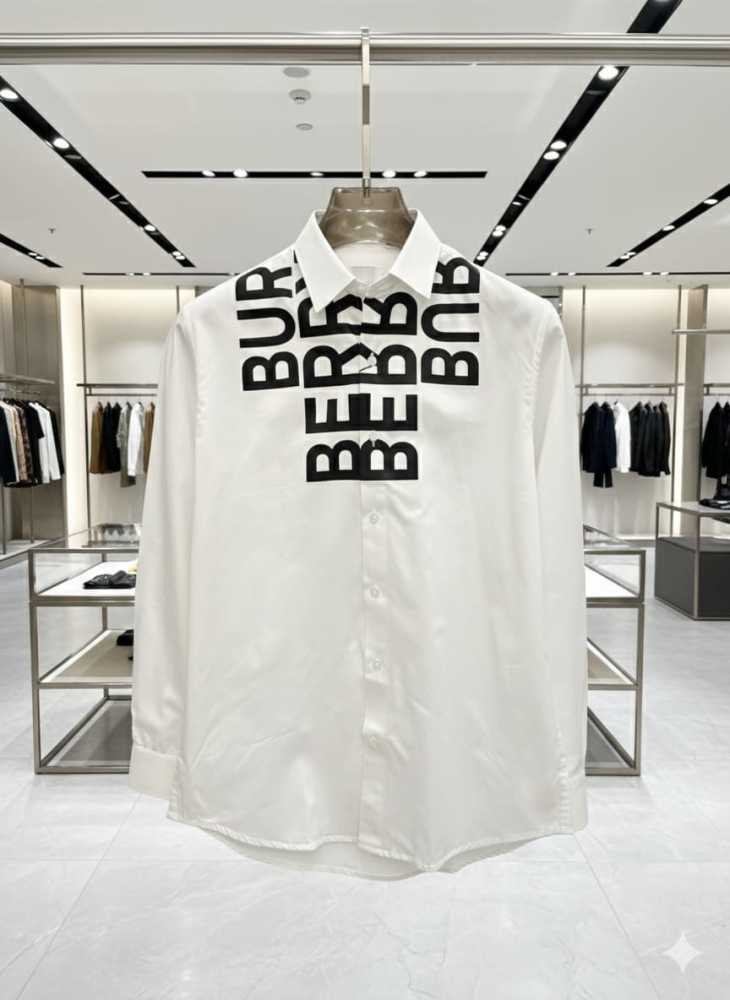 Burberry White Premium Quality Shirt-thumb-1