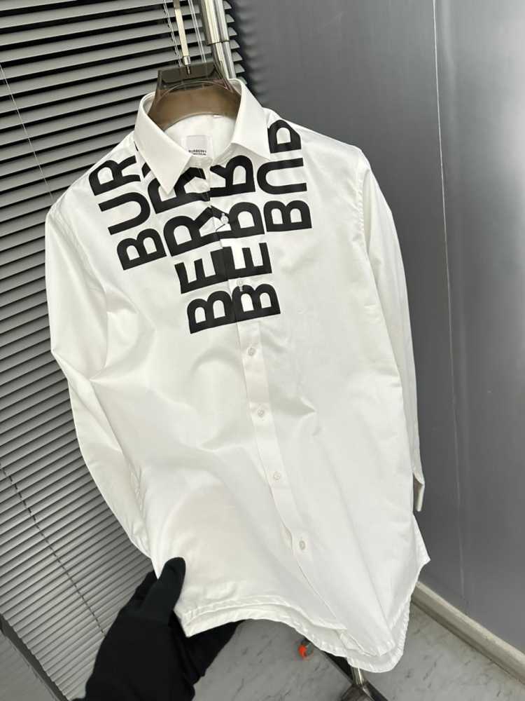 Burberry White Premium Quality Shirt-thumb-3