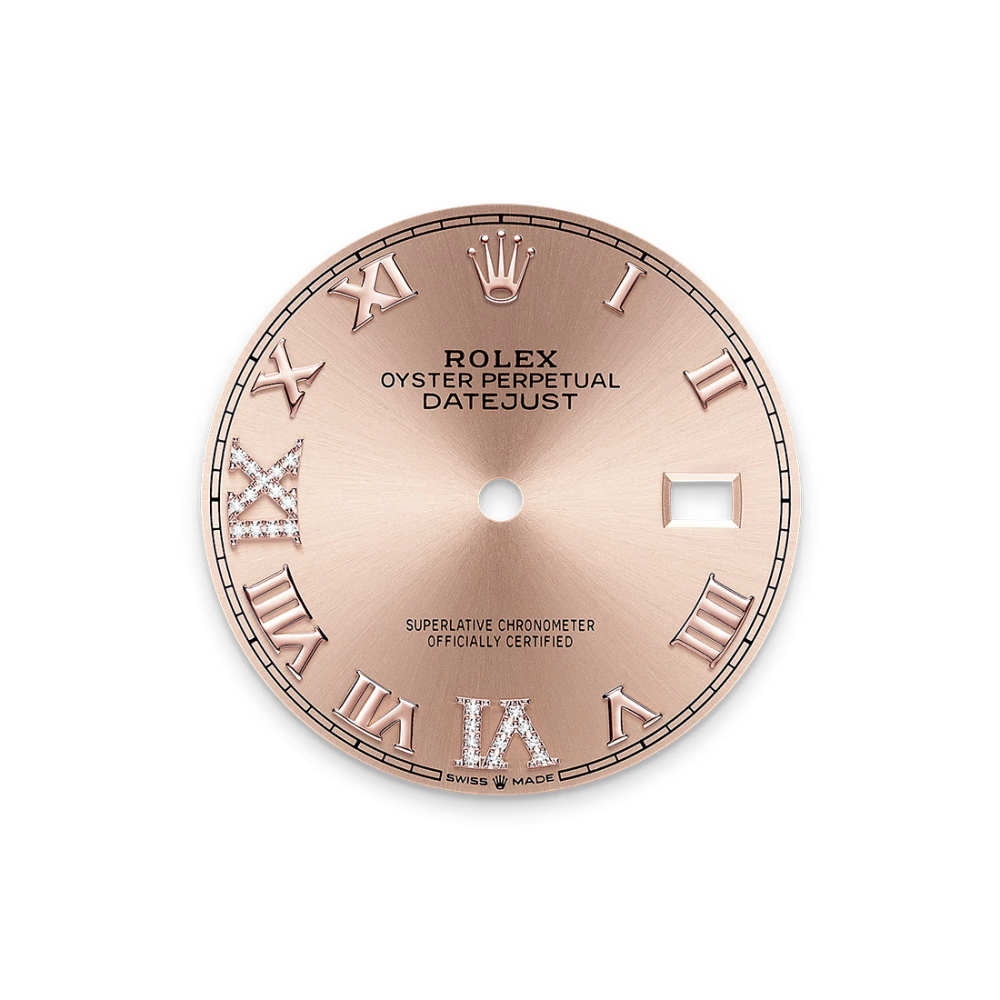 Rolex Datejust 36 Oyster, 36 mm, Oystersteel, Everose gold and diamonds Ref 126281RBR-thumb-1