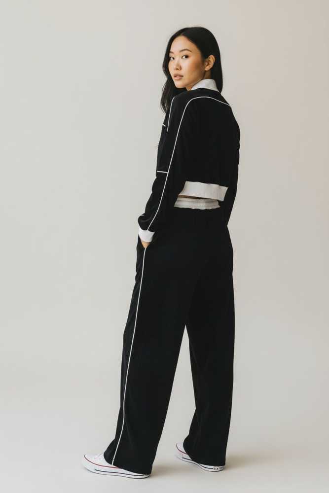 Chanel Black Premium Quality Winter Tracksuit-1